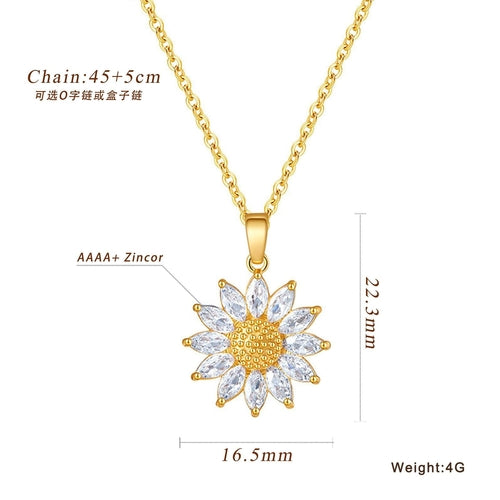 European and American Cross-Border Popular Sunflower Jewelry Box